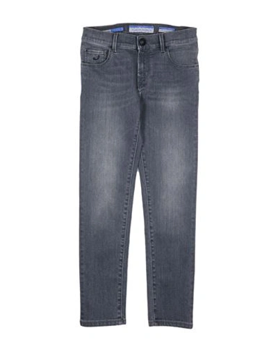 Jacob Cohёn Babies'  Toddler Girl Jeans Grey Size 6 Cotton, Elastomultiester, Elastane
