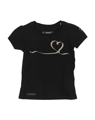 Ferrari Babies'  Toddler Girl T-shirt Black Size 3 Cotton