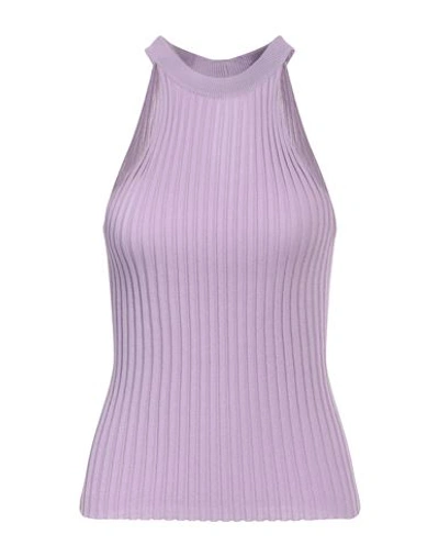 Jucca Woman Top Light Purple Size M Viscose, Polyamide