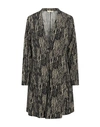 Siyu Woman Overcoat Black Size 8 Viscose, Elastane