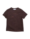 MOOD ONE MOOD_ONE TODDLER BOY T-SHIRT BROWN SIZE 6 COTTON, ELASTANE