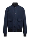 Aspesi Man Jacket Navy Blue Size Xl Cotton, Polyester, Polyamide, Elastane