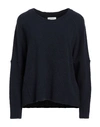 Crossley Woman Sweater Midnight Blue Size M Viscose, Polyamide, Wool, Cashmere