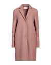 Harris Wharf London Woman Coat Blush Size 10 Virgin Wool In Pink