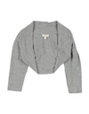 MICROBE BY MISS GRANT MICROBE BY MISS GRANT TODDLER GIRL SHRUG GREY SIZE 7 VISCOSE, ELASTANE