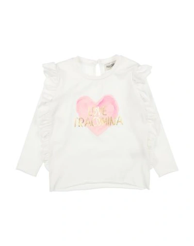 Fracomina Mini Babies'  Toddler Girl T-shirt White Size 7 Cotton, Elastane