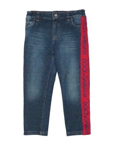 Dolce & Gabbana Babies'  Toddler Boy Jeans Blue Size 3 Cotton, Elastane