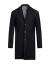 Primo Emporio Man Coat Midnight Blue Size 42 Wool, Polyamide