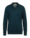 Filippo De Laurentiis Man Sweater Deep Jade Size 46 Merino Wool In Green