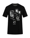 Armani Exchange Man T-shirt Black Size M Cotton