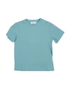 Mood One Babies' Mood_one Toddler Boy T-shirt Turquoise Size 4 Cotton, Elastane In Blue