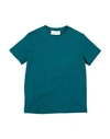 Mood One Mood_one Toddler Boy T-shirt Deep Teal Size 4 Cotton, Elastane In Green
