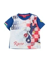 Scuderia Ferrari Babies'  Newborn Boy T-shirt Blue Size 3 Cotton