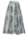 Philosophy Di Lorenzo Serafini Woman Long Skirt Light Grey Size 6 Polyester In Grey