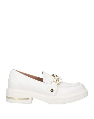 Liu •jo Woman Loafers Off White Size 7 Soft Leather