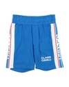 CAVALLI CLASS CAVALLI CLASS TODDLER BOY SHORTS & BERMUDA SHORTS AZURE SIZE 6 COTTON, ELASTANE