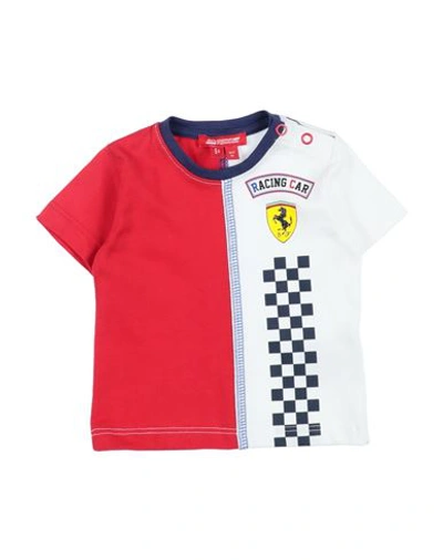 Scuderia Ferrari Babies'  Newborn Boy T-shirt Red Size 3 Cotton