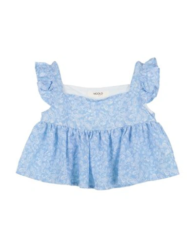 Vicolo Babies'  Toddler Girl Top Sky Blue Size 6 Polyester