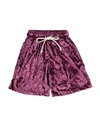 Luxury Lab Milano Babies'  Toddler Girl Shorts & Bermuda Shorts Purple Size 4 Polyester, Elastane