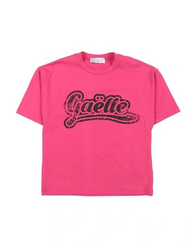 Gaelle Paris Babies' Gaëlle Paris Toddler Girl T-shirt Fuchsia Size 6 Cotton, Elastane In Pink