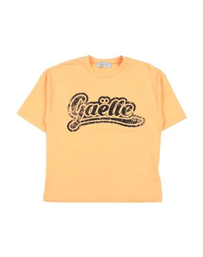 Gaelle Paris Babies' Gaëlle Paris Toddler Girl T-shirt Orange Size 4 Cotton, Elastane