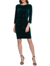 DKNY WOMENS VELVET KNEE COCKTAIL AND PARTY DRESS