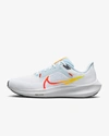 Nike Women's Pegasus 40 Road Running Shoes In White/blue Tint/laser Orange/picante Red In Multi