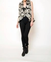 Love Token Deville Fur Vest In Grey/black In Multi