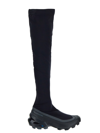 Mm6 Maison Margiela Crosswader Lug Knee-boots In Black