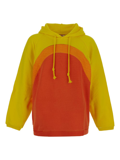 ERL TERRY PANELS HOODED SWEATSHIRT