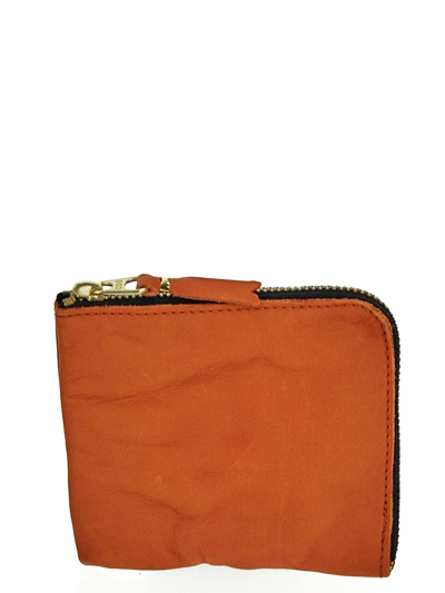 Comme Des Garçons Washed Wallet In Orange