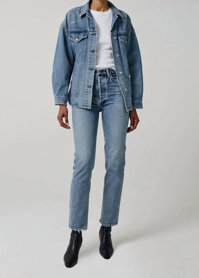 Citizen Of Humanity Jolene High Rise Straight Jeans In Dimple In Dresden