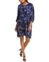 JOHNNY WAS AZURE RELAXED SILK-BLEND DRESS