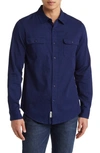 Schott Two-pocket Flannel Button-up Shirt In Basketweave
