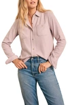 Faherty Legend Knit Button-up Shirt In Sea Fog