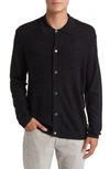 NN07 THOR 6587 JACQUARD WOOL BLEND BUTTON-UP POLO SWEATER