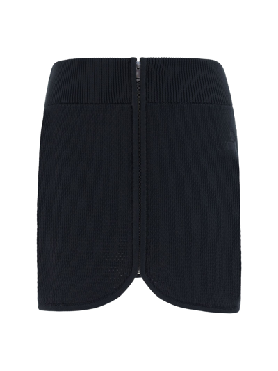 Isabel Marant Étoile Olgane Logo-embroidered Miniskirt In Black