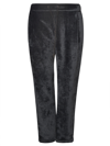 FABIANA FILIPPI DRAWSTRING WAIST VELVET CROPPED TRACK PANTS