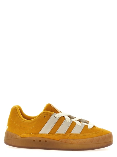 Adidas Originals Adimatic Suede Leather Sneakers In Yellow