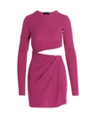 The Andamane Gia Cutout Stretch Jersey Mini Dress In Pink