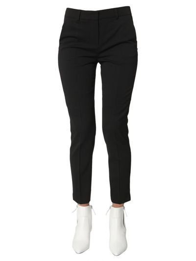 Sportmax Straight Leg Cropped Trousers In Black