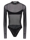 Not After Ten Tulle Body Tops Black