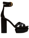 Balmain Ava Sandal With Platform In Black