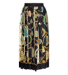 GUCCI GUCCI GRAPHIC PRINTED PLEATED SKIRT