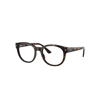 Ray Ban Rb7227 Optics Eyeglasses Havana Frame Demo Lens Lenses Polarized 53-21 In Havana