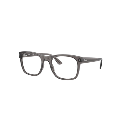 Ray Ban Rb7228 Optics Eyeglasses Opal Dark Grey Frame Demo Lens Lenses Polarized 55-21