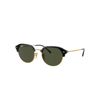 Ray Ban Rb4429 Sunglasses Gold Frame Green Lenses 53-20 In Gold