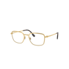 Ray Ban Rb6511 Optics Eyeglasses Gold Frame Demo Lens Lenses Polarized 55-19 In Gold
