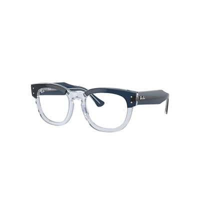 Ray Ban Mega Hawkeye Optics Eyeglasses Blue On Transparent Blue Frame Demo Lens Lenses Polarized 50-21