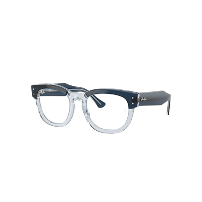 Ray Ban Mega Hawkeye Optics Eyeglasses Blue On Transparent Blue Frame Demo Lens Lenses Polarized 50-21 In Blau Auf Blau Transparent